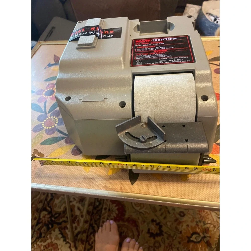 Sears Craftsman Wet Wheel Drill Bit & Knife Sharpener 319.669921 Works READ
